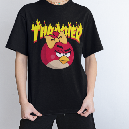 Trasher Girl Red Angry Bird