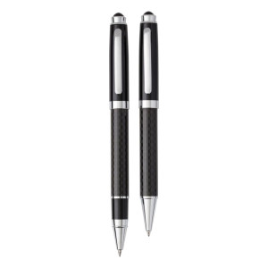 ZIVA - Carbon fibre and brass writing set