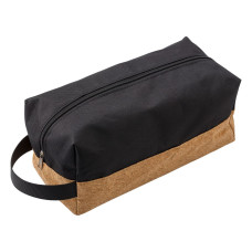 LYNN - Polyester and cork toilet bag