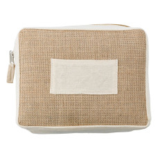 JULIAN - Jute toiletry bag
