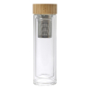 VICENTE - Bamboo and glass double walled bottle