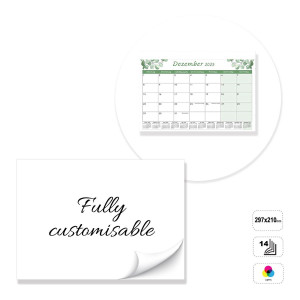 MONACO - 14-sheet wall calendar glued on top , 297x210 mm