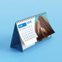 PRAGUE - 14-sheet desk calendar with spiral, 200x98 mm