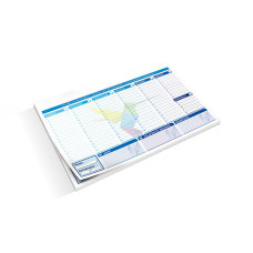 ATHENS - desk planner glued on top, 297x105 mm