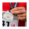 BIKILA - zinc alloy medal 3mm , 60x60 mm