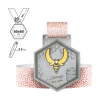 SAPPORO - steel medal 2,5mm, 60x60 mm