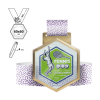 MACHIDA - steel and plexiglass medal 4mm, 60x60 mm
