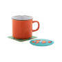 CREAFELT DRINK - RPET felt coaster, square
