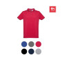 THC ROME - Men's Polo Shirt with contrast colour trim and buttons THC ROME - Men's Polo Shirt with contrast colour trim and buttons