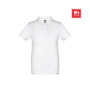 THC ADAM KIDS WH - Kids short-sleeved 100% cotton piqué polo shirt unisex). White THC ADAM KIDS WH - Kids short-sleeved 100% cotton piqué polo shirt unisex). White