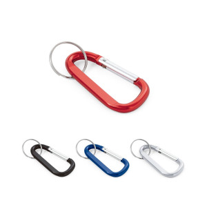MATTHEW - Aluminium carabiner with keyring