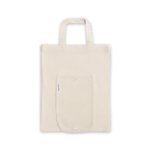 BEIRUT - Foldable bag in cotton (50%), recycled cotton (30%) and polyester (20% rPET) (140 g/m²)