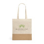 MERCAT - 100% cotton bag (160 g/m²) with imitation jute details MERCAT - 100% cotton bag (160 g/m²) with imitation jute details
