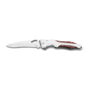 LAWRENCE - Pocket knife in stainless steel and wood