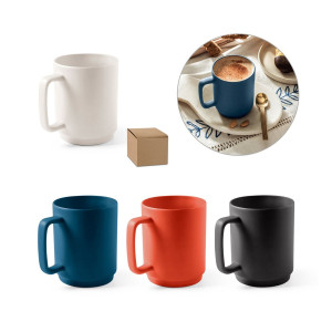 MIGHTY - Ceramic mug with cylindrical body 330 mL