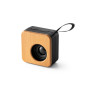 MAYER - Portable 3W speaker with 4h battery life in bamboo and recycled ABS (100% rABS)