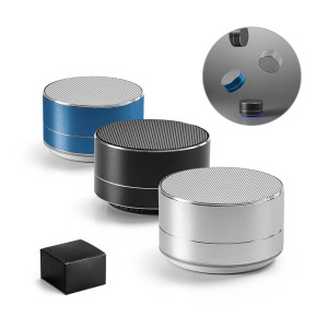FLOREY - Portable 3W speaker with 3h battery life in recycled aluminium (100% rAL) and recycled ABS (100% rABS)