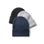 CARL - Recycled polyester (100% rPET) double-layered soft knit unisex beanie CARL - Recycled polyester (100% rPET) double-layered soft knit unisex beanie