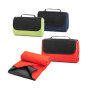 RILEY - Fleece blanket with carry handle and flap (180 g/m²)