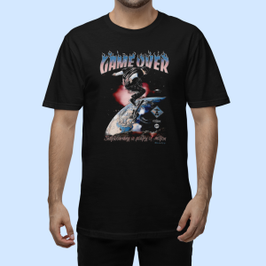 Game Over for Skateboarder in space