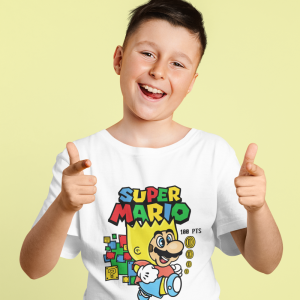 Супер Марио косплей Барта из Симпсонов Супер Марио косплей Барта из Симпсонов