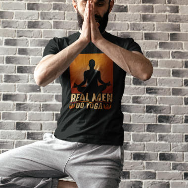 Real man do yoga