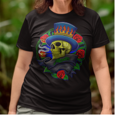 Poison - Rose Skull Rock Band