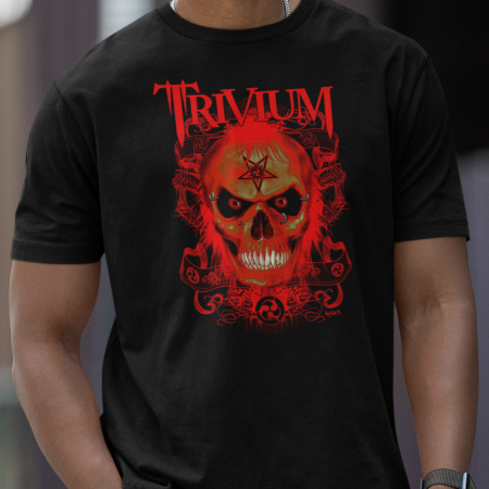 Trivium Red Skull Devil