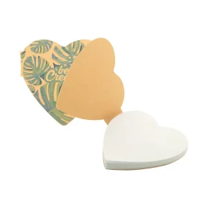CREASTICK HEART ECO - custom sticky notepad