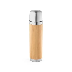 CEYLON - Bamboo and stainless steel thermos 450 mL